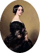 Franz Xaver Winterhalter Baronne Henri Hottinguer, nee Caroline Delessert oil on canvas